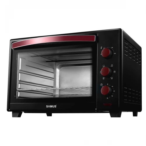 Cuptor electric Samus CS-45BC2, 2000 W, 45 L, Convectie, Control mecanic, Selector programe, Negru Cuptor electric Samus CS-45BC2, 2000 W, 45 L, Convectie, Control mecanic, Selector programe, Negru