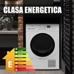 Uscator de rufe Samus SGDP-824, Pompa de caldura, 8 kg, 16 programe, Clasa E, Afisaj Electronic