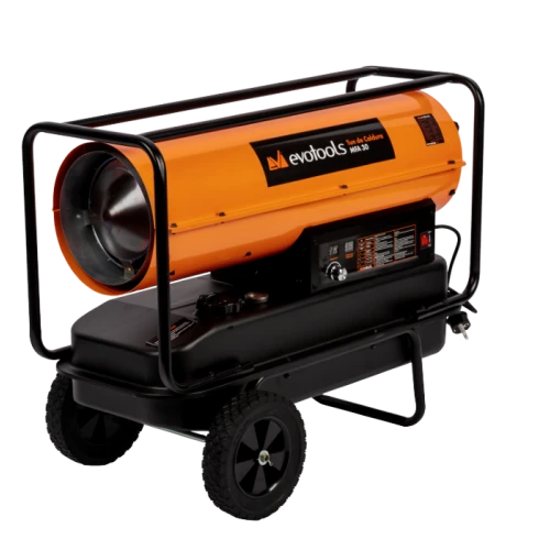 Tun de Caldura pe Motorina MFA EvoTools, 50 kW, termostat ajustabil, display temperatura, debit aer pana la 780 mc pe ora