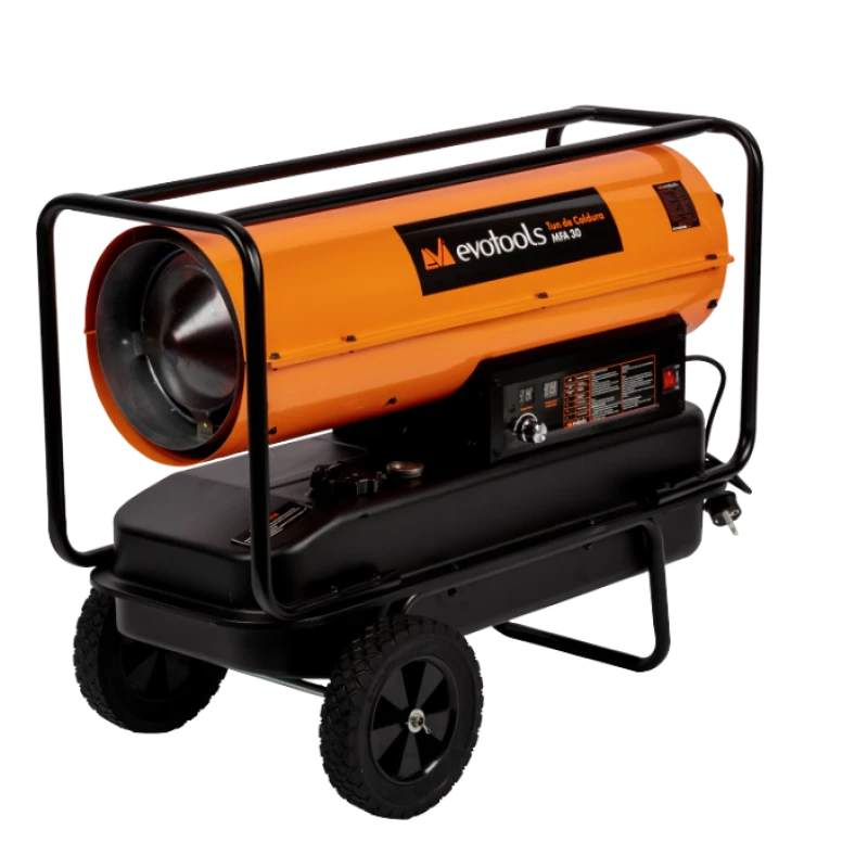 Tun de Caldura pe Motorina MFA EvoTools, 50 kW, termostat ajustabil, display temperatura, debit aer pana la 780 mc pe ora