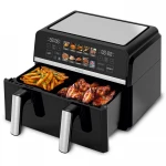Friteuza cu aer cald Samus AF9BIG-S2500DW, 2500 W, 9 L, Separator compartiment detasabil, 10 programe presetate, Negru Friteuza cu aer cald Samus AF9BIG-S2500DW, 2500 W, 9 L, Separator compartiment detasabil, 10 programe presetate, Negru