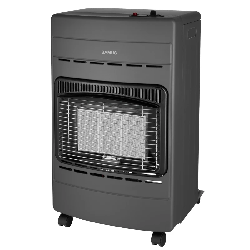 Soba Samus RS424P, Trei trepte de putere: 1.5 / 2.8 / 4.2 kW, Aprindere piezoelectrica, Pliabila, Se utilizeaza cu GPL / Butan / Propan, Butelie de pana la 15 kg, Include comutator anti-rasturnare, Negru Soba Samus RS424P, Trei trepte de putere: 1.5 / 2.8 / 4.2 kW, Aprindere piezoelectrica, Pliabila, Se utilizeaza cu GPL / Butan / Propan, Butelie de pana la 15 kg, Include comutator anti-rasturnare, Negru