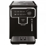 Espressor cafea Samus Automatico, Putere 1350W, Rezervor de apa detasabil 2.2L, 15 bari, Capacitate rasnita 300 g, Oprire automata dupa 25 de minute, 5 niveluri de macinare, 3 optiuni de cafea, Negru