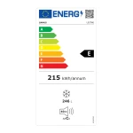Lada Frigorifica Samus LS276E, 246 L, Clasa energetica E, Fast Freeze, Termostat reglabil, Control electronic cu leduri (Alb)