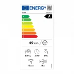 Masina de spalat rufe Samus WSLI-9144, 9 kg, Slim, Motor inverter, 1400 rotatii, 15 programe, Clasa energetica A, Termostat reglabil, Curatare tambur, Blocare acces copii (Alb)