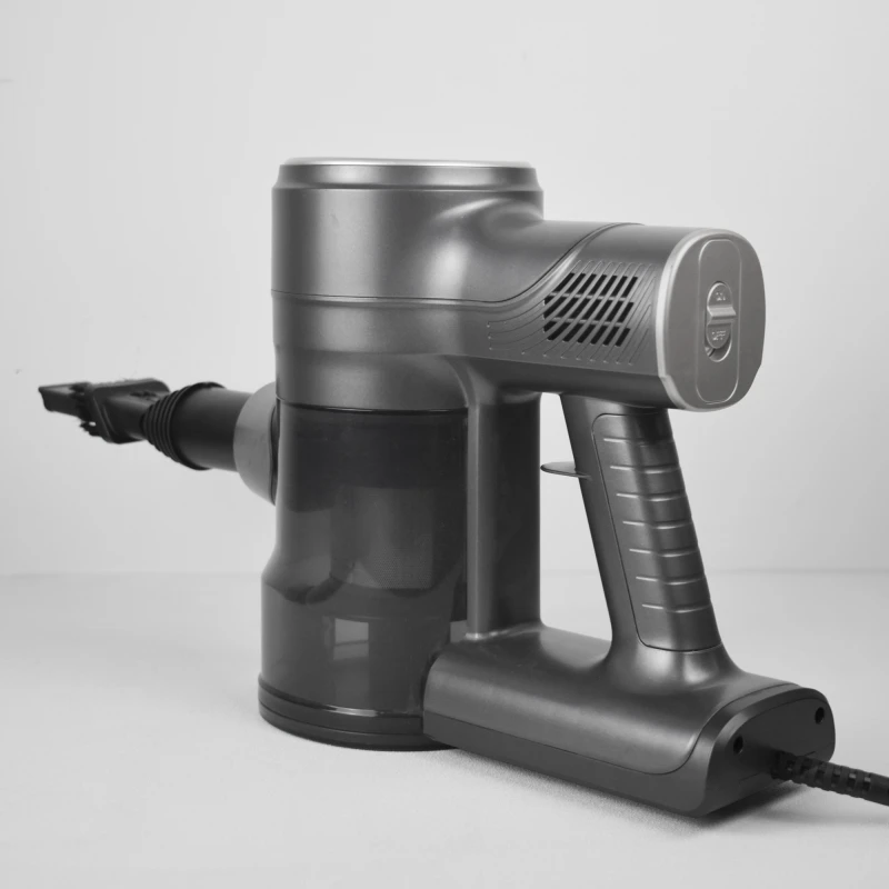 Aspirator vertical 2 in 1 Samus Sticky 60 Eco Gray, Motor 600 W, Putere aspirare 180 W (16 kPa), Sistem de aspirare tip cyclonic, Capacitate rezervor 800 ml, Filtru hepa, Gri