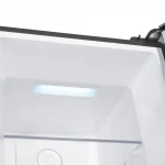 Congelator Samus SCXE346NFE, 274 L, Full No Frost, Multi Air Flow System, Afisaj Led, 3 rafturi din sticla, 3 sertare + 1 sertar Jumbo Box, Clasa energetica E, H 185 cm, Inox/ Argintiu