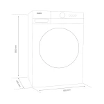 Masina de spalat rufe Samus WSL-6101, 6 kg, Slim, 23 Programe, 1000 rpm, Clasa energetica D, Afisaj cu leduri, Programe rapid 30/45/60, ECO, Spalare cu aburi