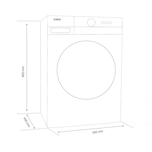 Masina de spalat rufe Samus WSL-6101, 6 kg, Slim, 23 Programe, 1000 rpm, Clasa energetica D, Afisaj cu leduri, Programe rapid 30/45/60, ECO, Spalare cu aburi Masina de spalat rufe Samus WSL-6101, 6 kg, Slim, 23 Programe, 1000 rpm, Clasa energetica D, Afisaj cu leduri, Programe rapid 30/45/60, ECO, Spalare cu aburi