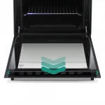 Aragaz Samus SM561ABS, 4 Arzatoare gaz, Cuptor gaz, Siguranta plita si cuptor, Geam dublu la cuptor, Alb