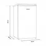 Congelator Albatros CA124E, 91 L, Clasa E, Termostat reglabil, H 85 cm, Alb