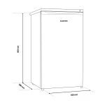 Congelator Albatros CA124E, 91 L, Clasa E, Termostat reglabil, H 85 cm, Alb