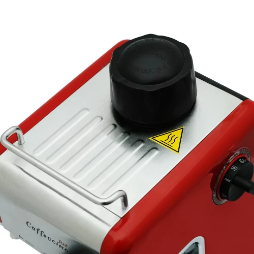 Espressor Samus Caffeccino, 3.5 bar, 800 W, Rosu / Inox Espressor Samus Caffeccino, 3.5 bar, 800 W, Rosu / Inox