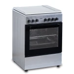 Aragaz SAMUS SM662AENS1, Gaz+Electric, 4 arzatoare, Wok, Cuptor electric 56 l, 7 functii, Clasa A (Inox)