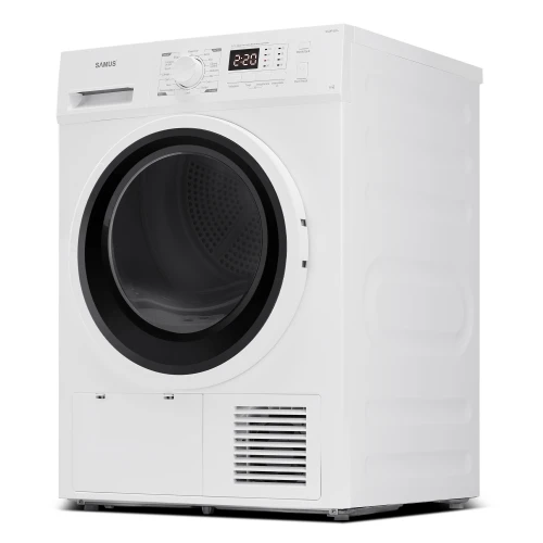 Uscator de rufe Samus SGDP-824, Pompa de caldura, 8 kg, 16 programe, Clasa E, Afisaj Electronic Uscator de rufe Samus SGDP-824, Pompa de caldura, 8 kg, 16 programe, Clasa E, Afisaj Electronic