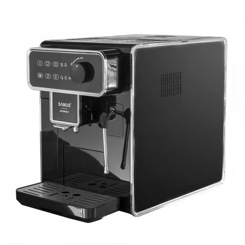 Espressor cafea Samus Automatico, Putere 1350W, Rezervor de apa detasabil 2.2L, 15 bari, Capacitate rasnita 300 g, Oprire automata dupa 25 de minute, 5 niveluri de macinare, 3 optiuni de cafea, Negru Espressor cafea Samus Automatico, Putere 1350W, Rezervor de apa detasabil 2.2L, 15 bari, Capacitate rasnita 300 g, Oprire automata dupa 25 de minute, 5 niveluri de macinare, 3 optiuni de cafea, Negru
