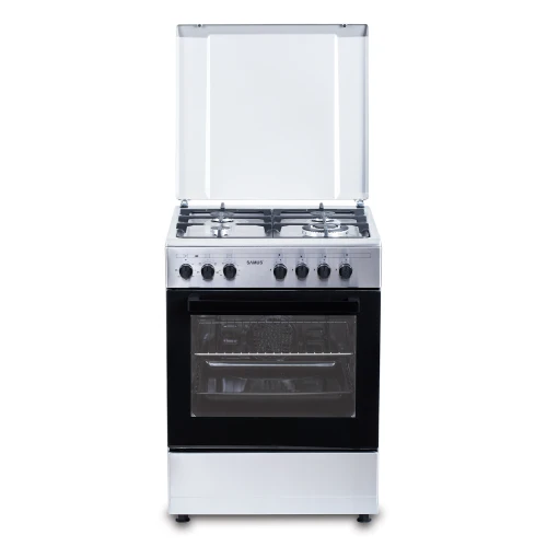 Aragaz SAMUS SM662AENS1, Gaz+Electric, 4 arzatoare, Wok, Cuptor electric 56 l, 7 functii, Clasa A (Inox) Aragaz SAMUS SM662AENS1, Gaz+Electric, 4 arzatoare, Wok, Cuptor electric 56 l, 7 functii, Clasa A (Inox)