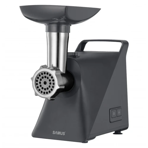Masina de tocat Samus SMT-1215GRAY, 1200 W, 3 site metalice, Piciorue antialunecare, Numar viteze 1 + revers Masina de tocat Samus SMT-1215GRAY, 1200 W, 3 site metalice, Piciorue antialunecare, Numar viteze 1 + revers