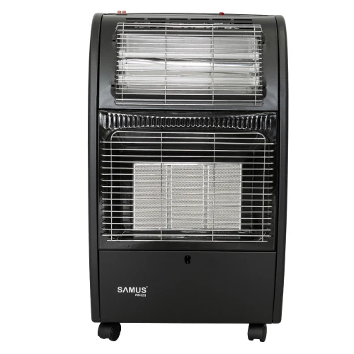 Soba pe gaz Samus RS422Q, alimentare la butelie, aprindere piezoelectrica, 3 trepte de putere, senzor lipsa oxigen, senzor prezenta flacara, culoare negru Soba pe gaz Samus RS422Q, alimentare la butelie, aprindere piezoelectrica, 3 trepte de putere, senzor lipsa oxigen, senzor prezenta flacara, culoare negru