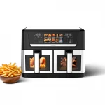 Friteuza dubla cu aer cald Samus AF12TWIN-S2800DW, 12 l, 2800 W, Afisaj electronic color, Timer 0-60 minute, 10 programe (Negru/Inox) Friteuza dubla cu aer cald Samus AF12TWIN-S2800DW, 12 l, 2800 W, Afisaj electronic color, Timer 0-60 minute, 10 programe (Negru/Inox)