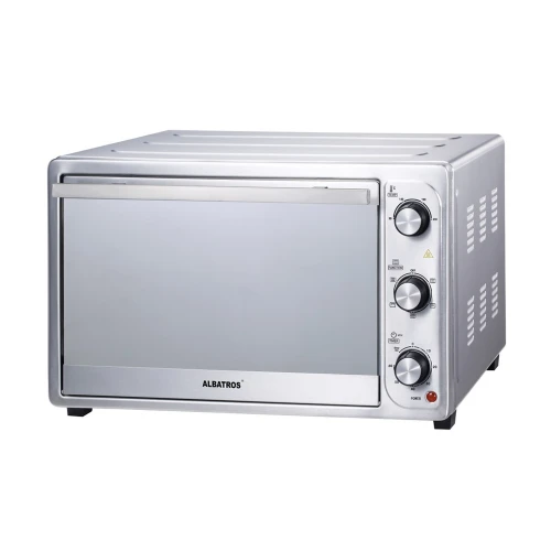 Albatros Cuptor electric A45CRX2, 45 litri, Rotisor, Convectie, 1800 W, 230 de grade, Timer, Inox Albatros Cuptor electric A45CRX2, 45 litri, Rotisor, Convectie, 1800 W, 230 de grade, Timer, Inox