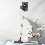 Aspirator vertical 2 in 1 Samus Sticky 60 Eco Gray, Motor 600 W, Putere aspirare 180 W (16 kPa), Sistem de aspirare tip cyclonic, Capacitate rezervor 800 ml, Filtru hepa, Gri