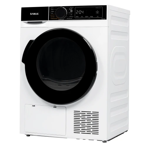 Uscator de rufe Samus SADP-835, Pompa de caldura, 8 kg, 15 programe, Clasa D, Igienizare UV (Alb) Uscator de rufe Samus SADP-835, Pompa de caldura, 8 kg, 15 programe, Clasa D, Igienizare UV (Alb)