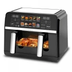 Friteuza cu aer cald Samus AF9BIG-S2500DW, 2500 W, 9 L, Separator compartiment detasabil, 10 programe presetate, Negru Friteuza cu aer cald Samus AF9BIG-S2500DW, 2500 W, 9 L, Separator compartiment detasabil, 10 programe presetate, Negru