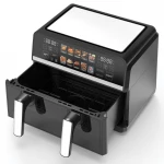 Friteuza cu aer cald Samus AF9BIG-S2500DW, 2500 W, 9 L, Separator compartiment detasabil, 10 programe presetate, Negru Friteuza cu aer cald Samus AF9BIG-S2500DW, 2500 W, 9 L, Separator compartiment detasabil, 10 programe presetate, Negru
