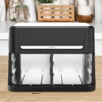 Friteuza dubla cu aer cald Samus AF12TWIN-S2800DW, 12 l, 2800 W, Afisaj electronic color, Timer 0-60 minute, 10 programe (Negru/Inox) Friteuza dubla cu aer cald Samus AF12TWIN-S2800DW, 12 l, 2800 W, Afisaj electronic color, Timer 0-60 minute, 10 programe (Negru/Inox)