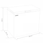 Lada frigorifica Albatros LA319E, 287 L, Clasa E, Fast Freeze, Termostat reglabil, Dubla functionalitate (frigider/congelator), Dezghetare manuala (Alb)