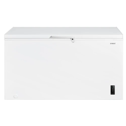 Lada frigorifica Samus LS446E, 418 l, Clasa E, Interior aluminiu, Fast Freeze, Temperatura interioara 18-24 C, Rotile pentru deplasare (Alb) Lada frigorifica Samus LS446E, 418 l, Clasa E, Interior aluminiu, Fast Freeze, Temperatura interioara 18-24 C, Rotile pentru deplasare (Alb)