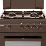 Samus Aragaz SM 450 MBS, 4 arzatoare + cuptor pe gaz, siguranta plita + cuptor, maro