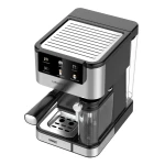 Espressor Samus Latteccino 20, 20 bari, rezervor lapte 500 ml, 6 tipuri bauturi, 1350 W, Rezervor apa 1.5 l, Sistem rapid de incalzire thermalblock, Inox/ Negru