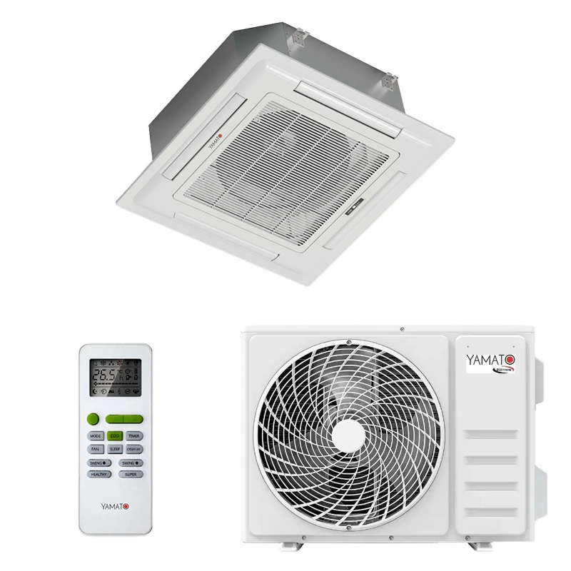 Aparat de aer conditionat tip caseta Yamato R32 YC12T1 DC Inverter 12000 BTU, Wi-Fi Ready, Pompa de condens inclusa, Mod ECO, Pre-incalzire inteligenta