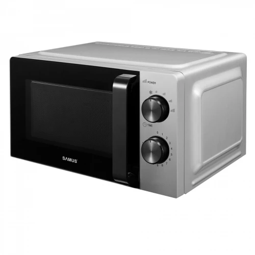 Cuptor cu microunde Samus SMC-20MS1, 20 l, Putere 700W, 6 Nivele Putere, Timer 30 minute, Argintiu Cuptor cu microunde Samus SMC-20MS1, 20 l, Putere 700W, 6 Nivele Putere, Timer 30 minute, Argintiu