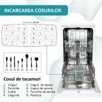 Masina de spalat vase incorporabila Samus SDW46.6, 9 Seturi, 6 Programe, Clasa E