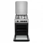 Aragaz Samus SM561BXS, 4 Arzatoare gaz, Cuptor gaz, Siguranta plita si cuptor, Geam dublu la cuptor, Inox/Argintiu