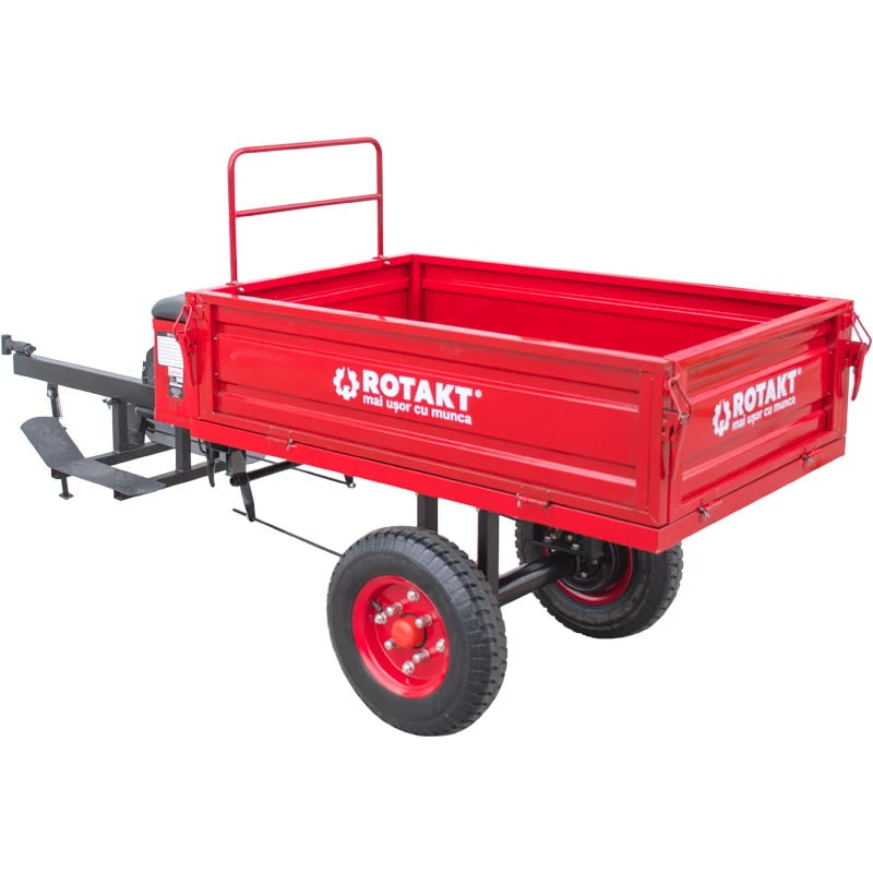 REM300S Remorca agricola Rotakt, capacitate incarcare 300 Kg, roti 4.00-8