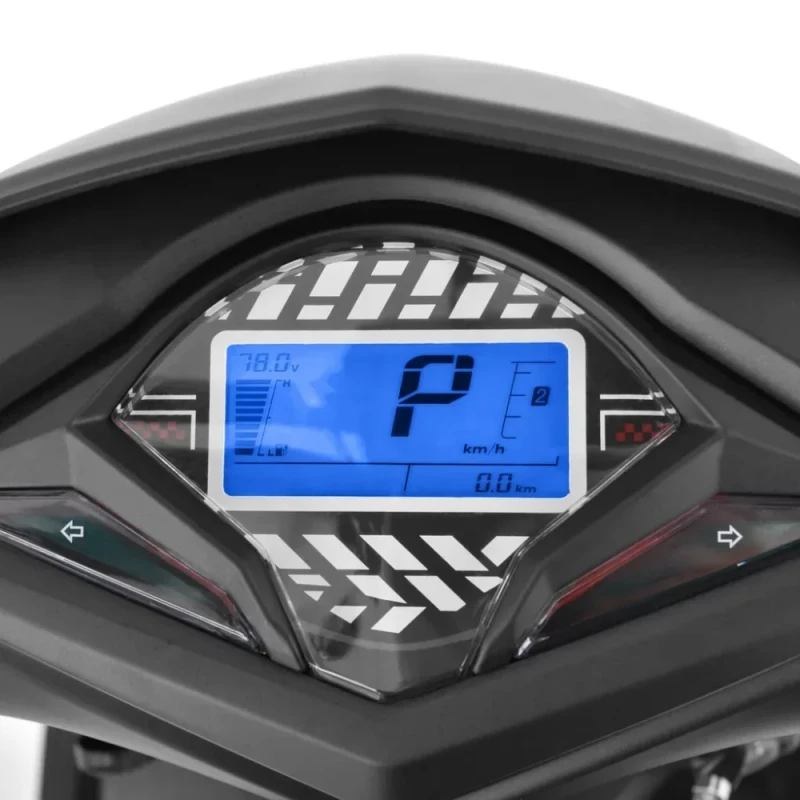 Scuter electric HECHT Equis White, acumulator 72 V, 20 Ah, motor 3000W, viteza maxima de 45 km/h, autonomie 65 km, alb