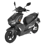 Scuter electric HECHT Equis Black, acumulator 72 V, 20 Ah, motor 3000 W, viteza maxima de 45 km/h, autonomie 65 km, negru