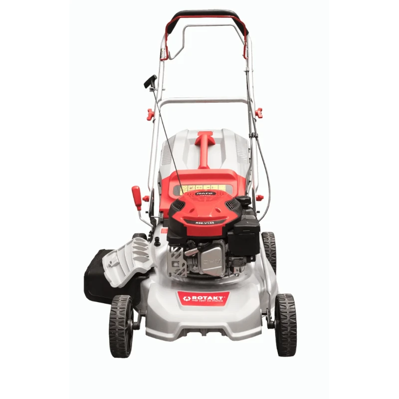 Masina de tuns iarba Rotakt R46-V145 putere 3.4CP benzina latime lucru 46cm autopropulsata volum colector 60 l