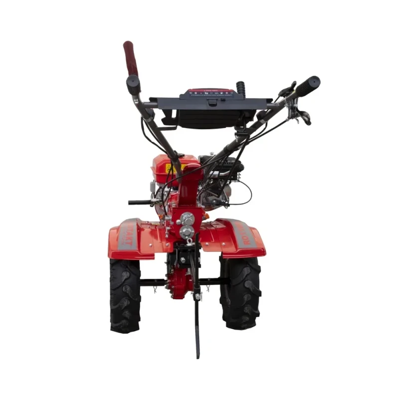 Motocultor Rotakt RO110RV motor 8 CP benzina latime lucru 90 cm 2+1 viteze freze roti cauciuc 5.00-8 roata frontala