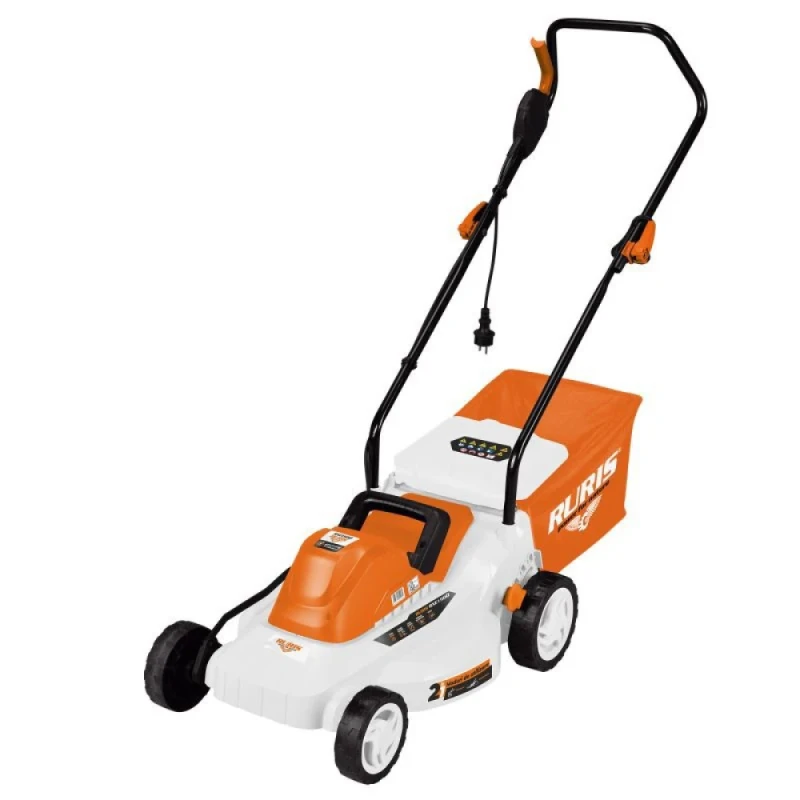 Masina de tuns gazon electrica, RURIS RXE 1500, putere 1500 W, latime 370 mm, sac colector 35 l