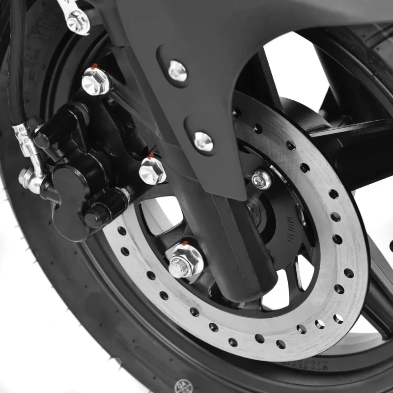 Scuter electric HECHT Equis Black, acumulator 72 V, 20 Ah, motor 3000 W, viteza maxima de 45 km/h, autonomie 65 km, negru