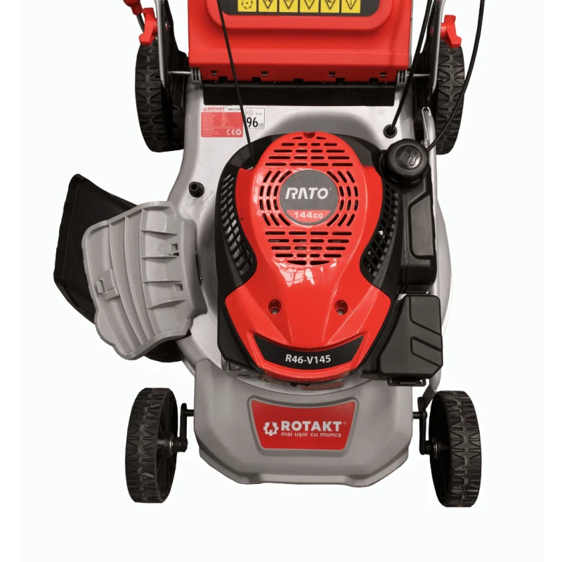 Masina de tuns iarba Rotakt R46-V145 putere 3.4CP benzina latime lucru 46cm autopropulsata volum colector 60 l