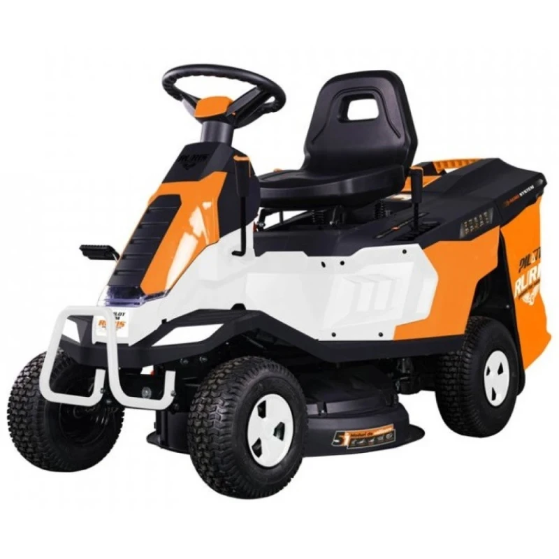 Tractoras pentru tuns gazon RURIS RX Pilot 002H, motor benzina Loncin 4T, 224 CC, 9.5 CP, 6,99 KW, latime taiere 65 cm, inaltime 30-75 mm, cos 150 kg