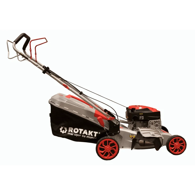 Masina de tuns iarba Rotakt R46-V145 putere 3.4CP benzina latime lucru 46cm autopropulsata volum colector 60 l