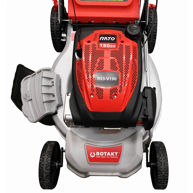 Masina de tuns iarba Rotakt R53-V190 putere 4.9CP benzina latime lucru 53 cm autopropulsata volum colector 60 l