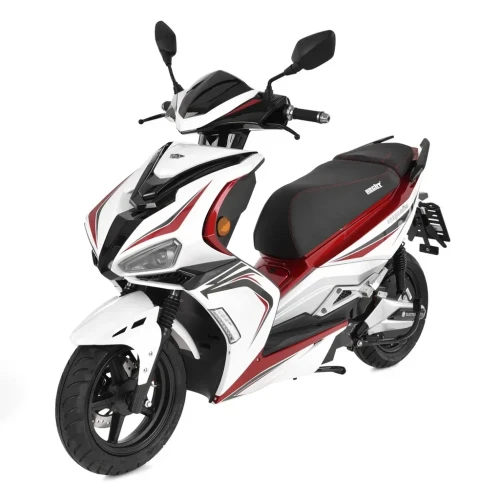 Scuter electric HECHT Equis White, acumulator 72 V, 20 Ah, motor 3000W, viteza maxima de 45 km/h, autonomie 65 km, alb